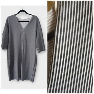 Zara striped oversized shirt dress, medium